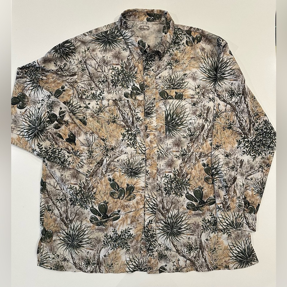 Game Guard Desert Brush Camo‎ Long Sleeve Size 2XL